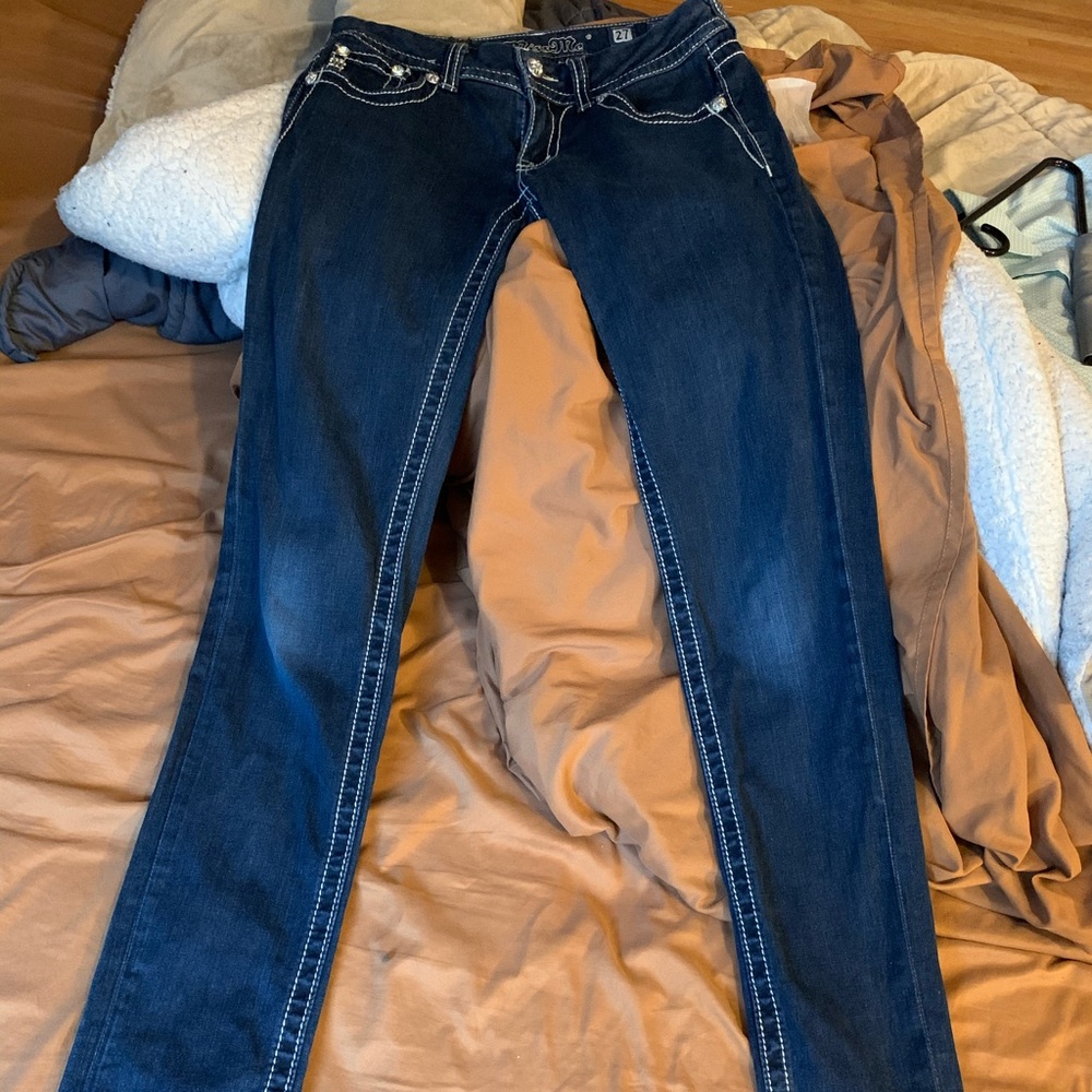 Miss Me Dark Wash Skinny Jeans